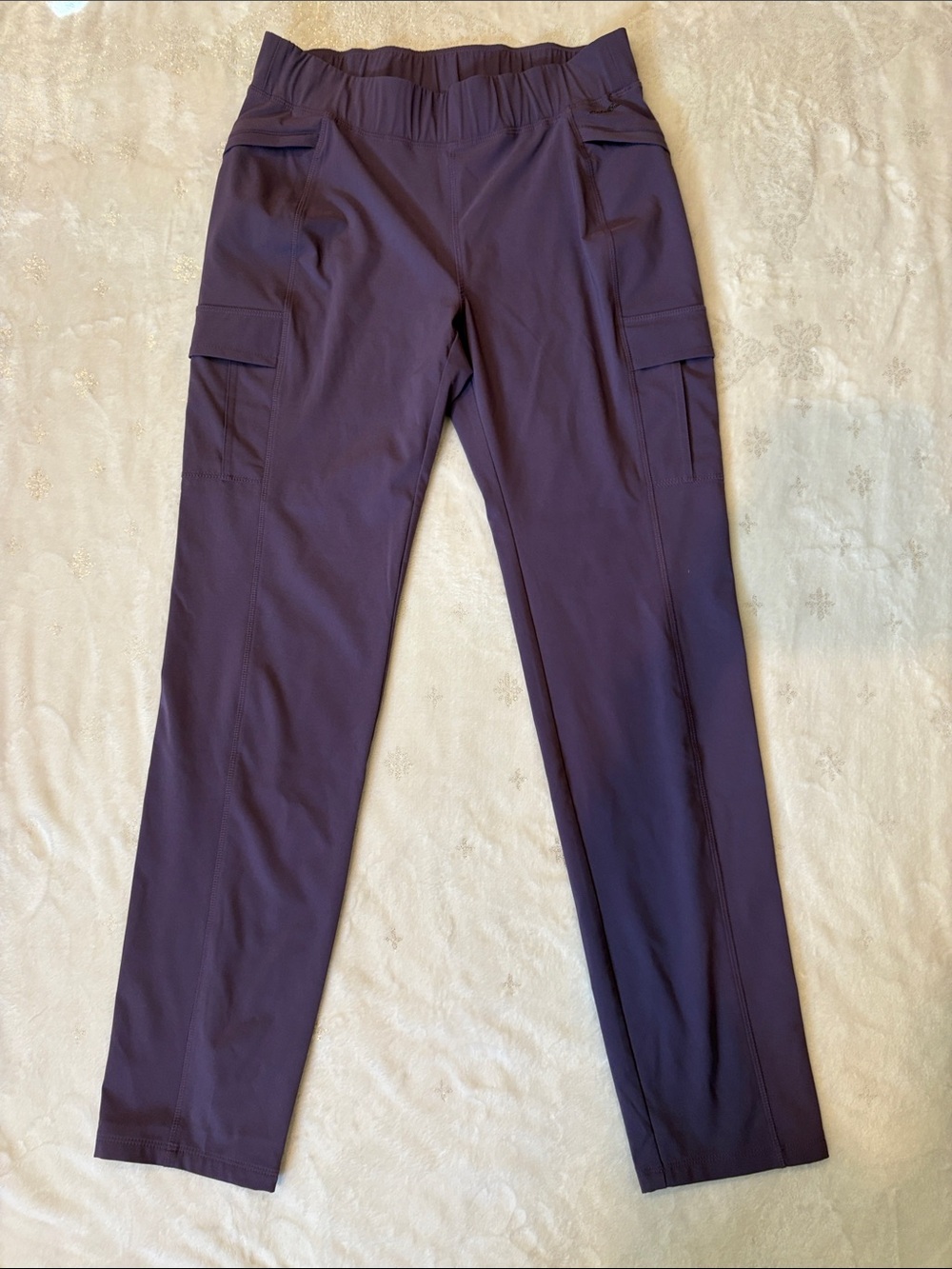 Eddie Bauer Purple High-Rise Active Leggings Pants Women's Size 6